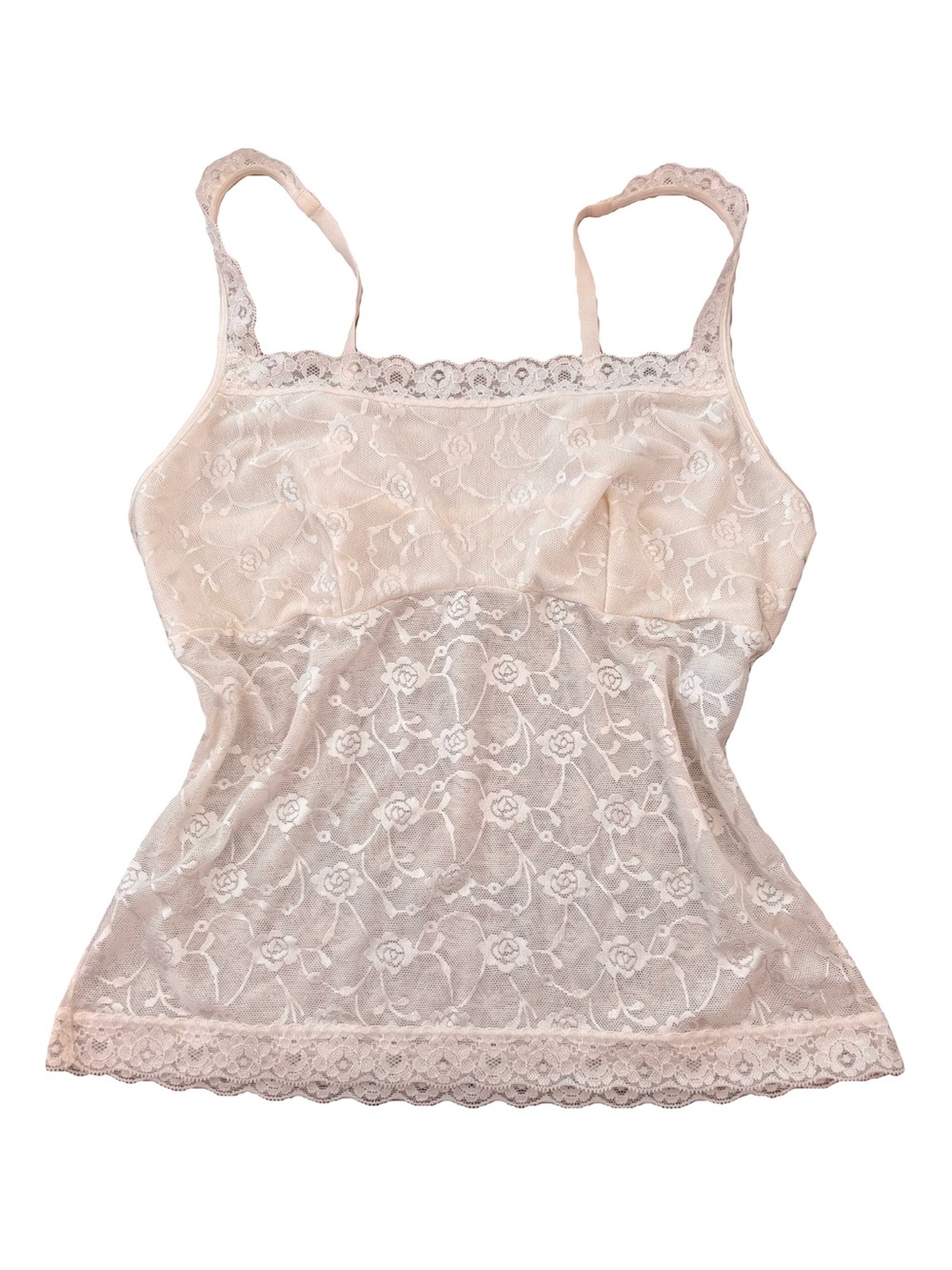 vassarette Lace Slip Cream Cami